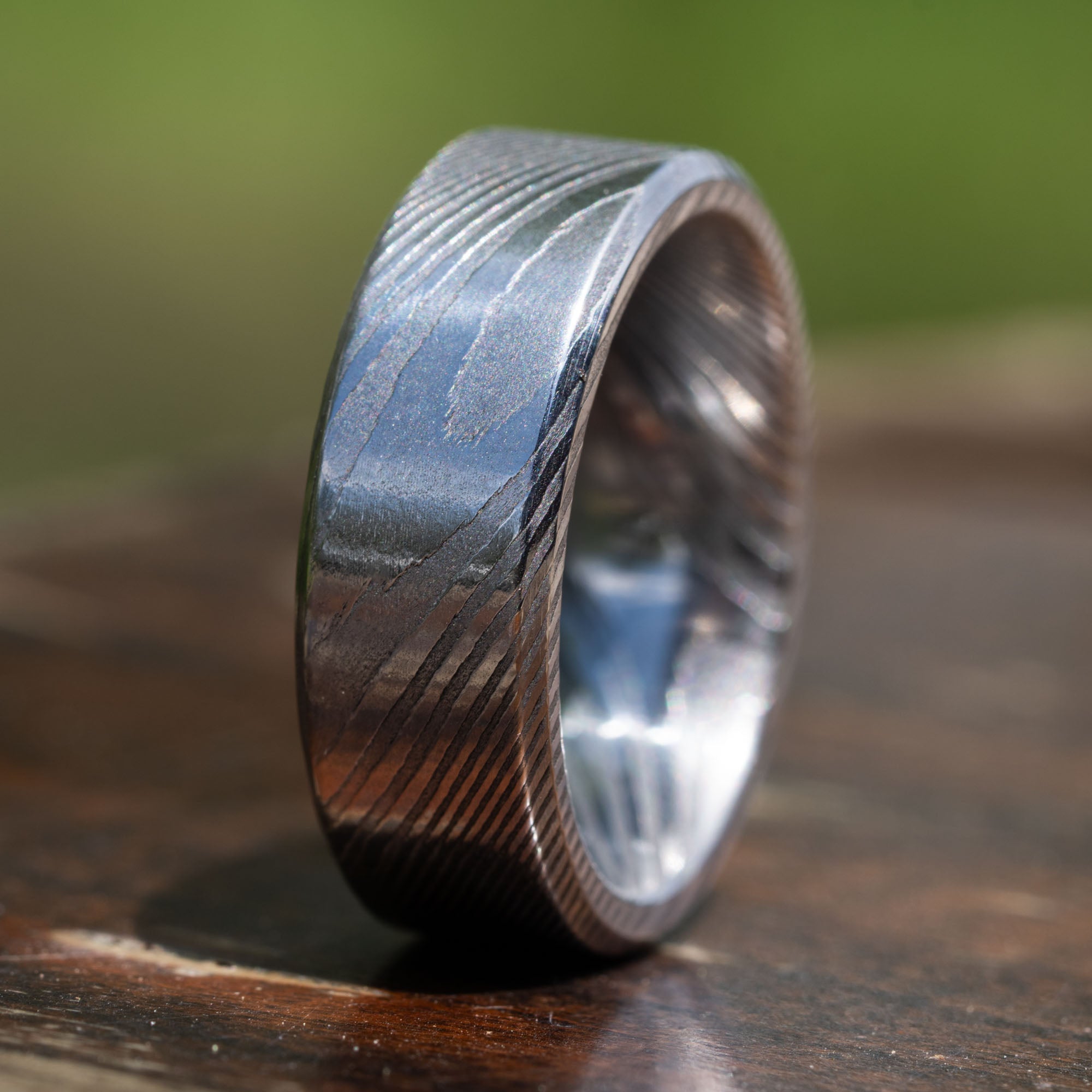 Stainless Steel Damascus Ring