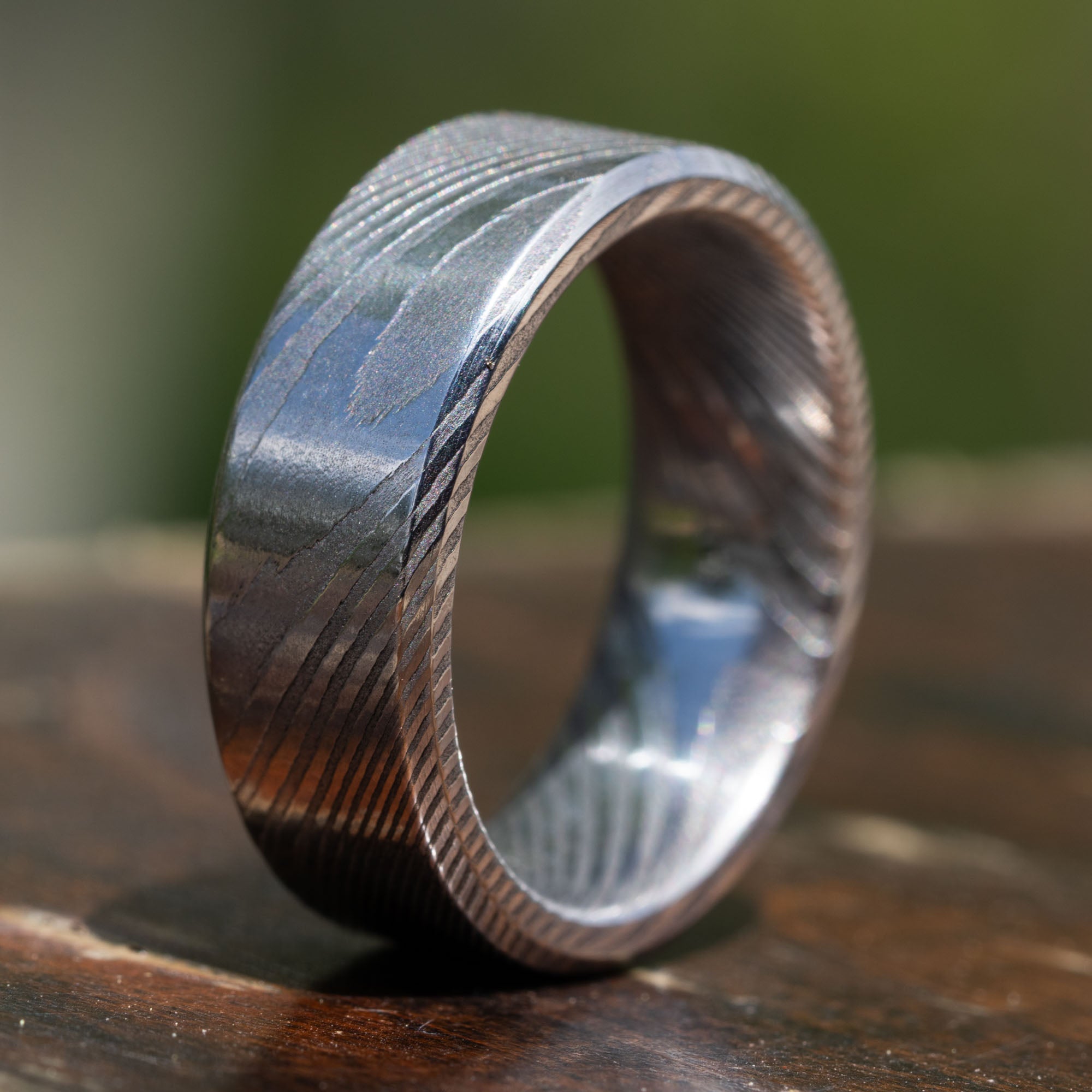 Stainless Steel Damascus Ring