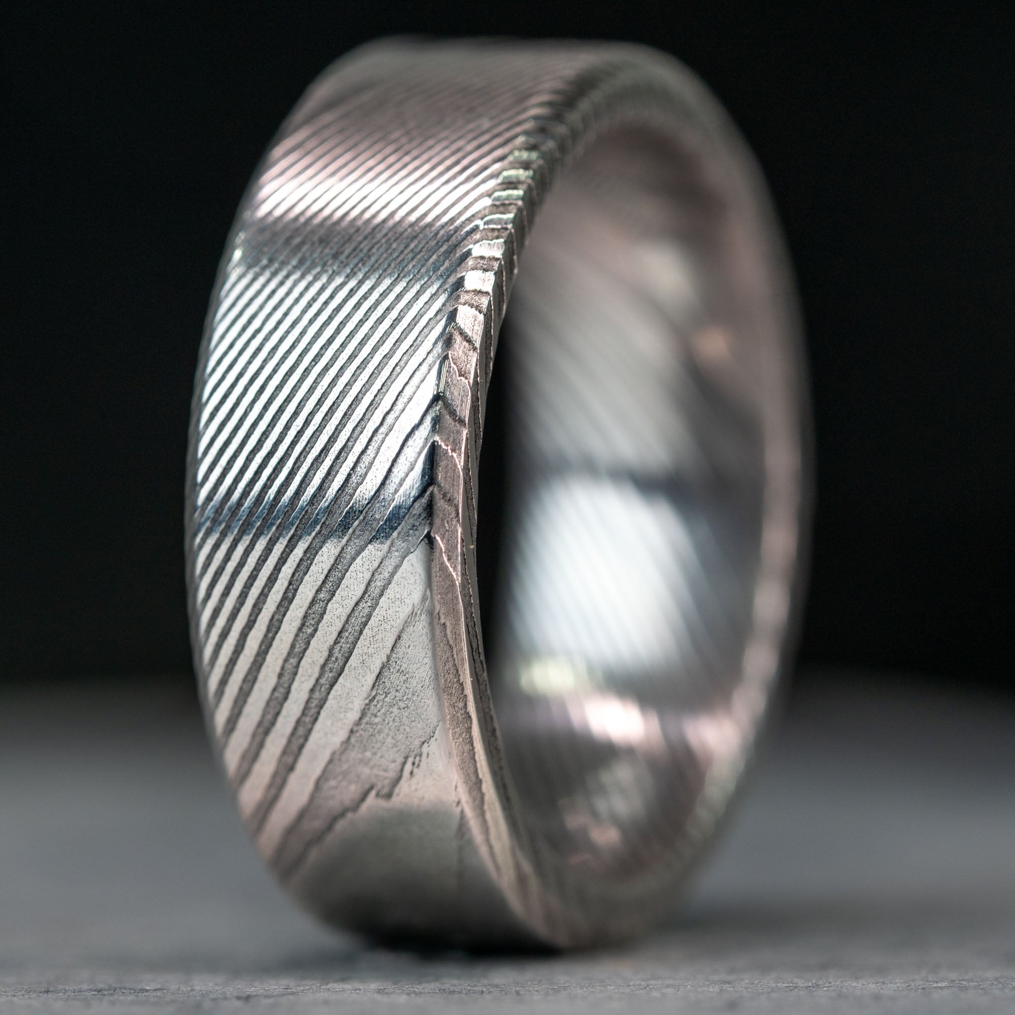 Stainless Steel Damascus Ring