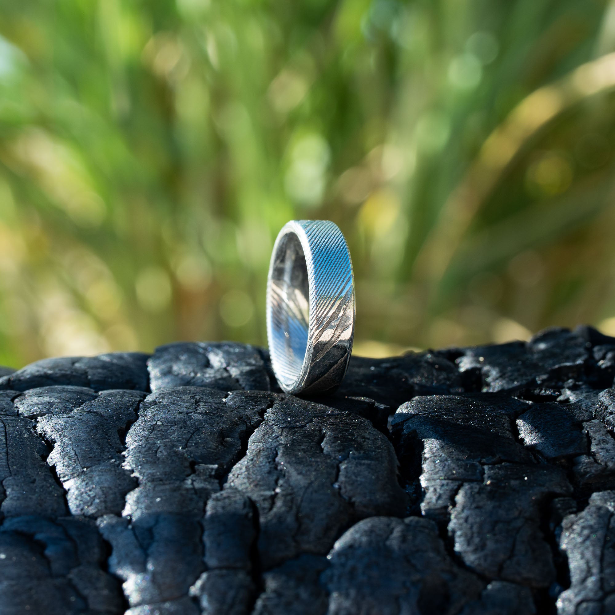 Stainless Steel Damascus Ring