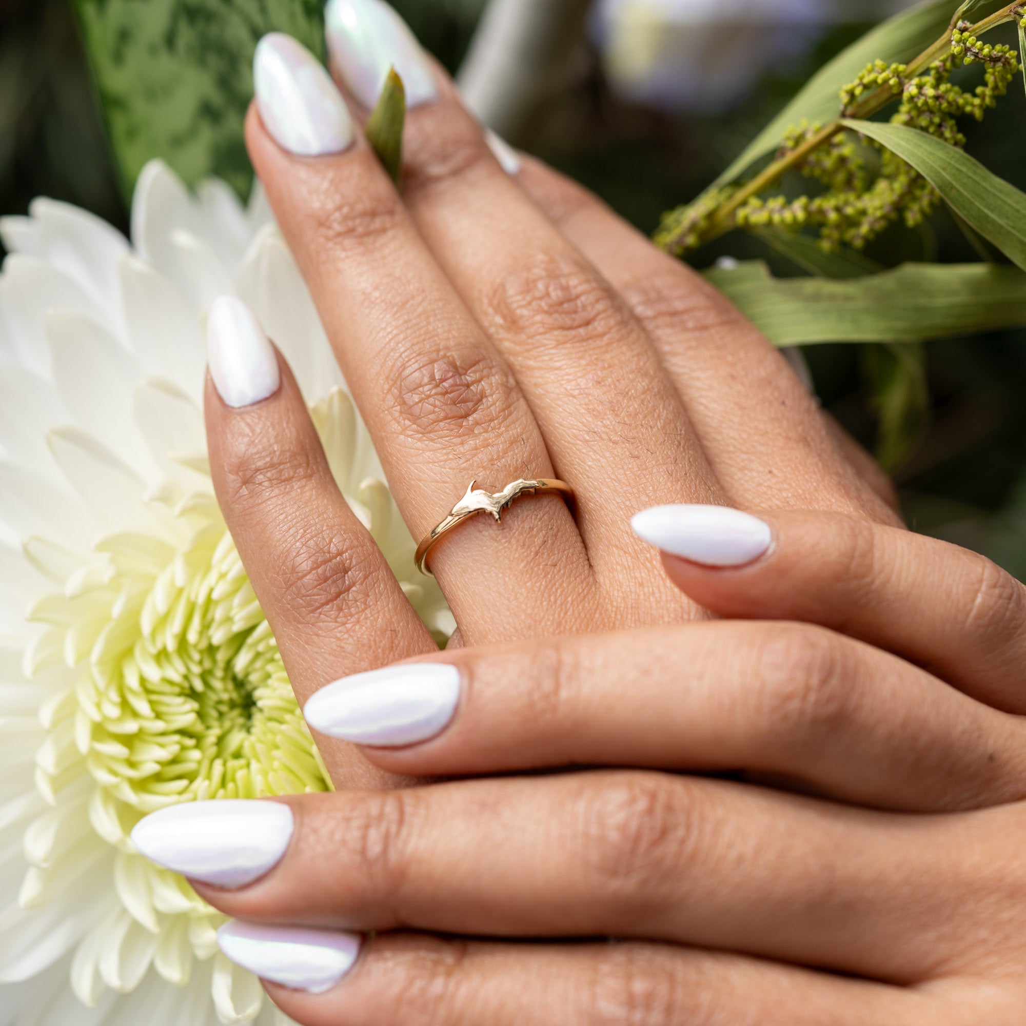 Thin Gold Michigan Upper Peninsula Ring