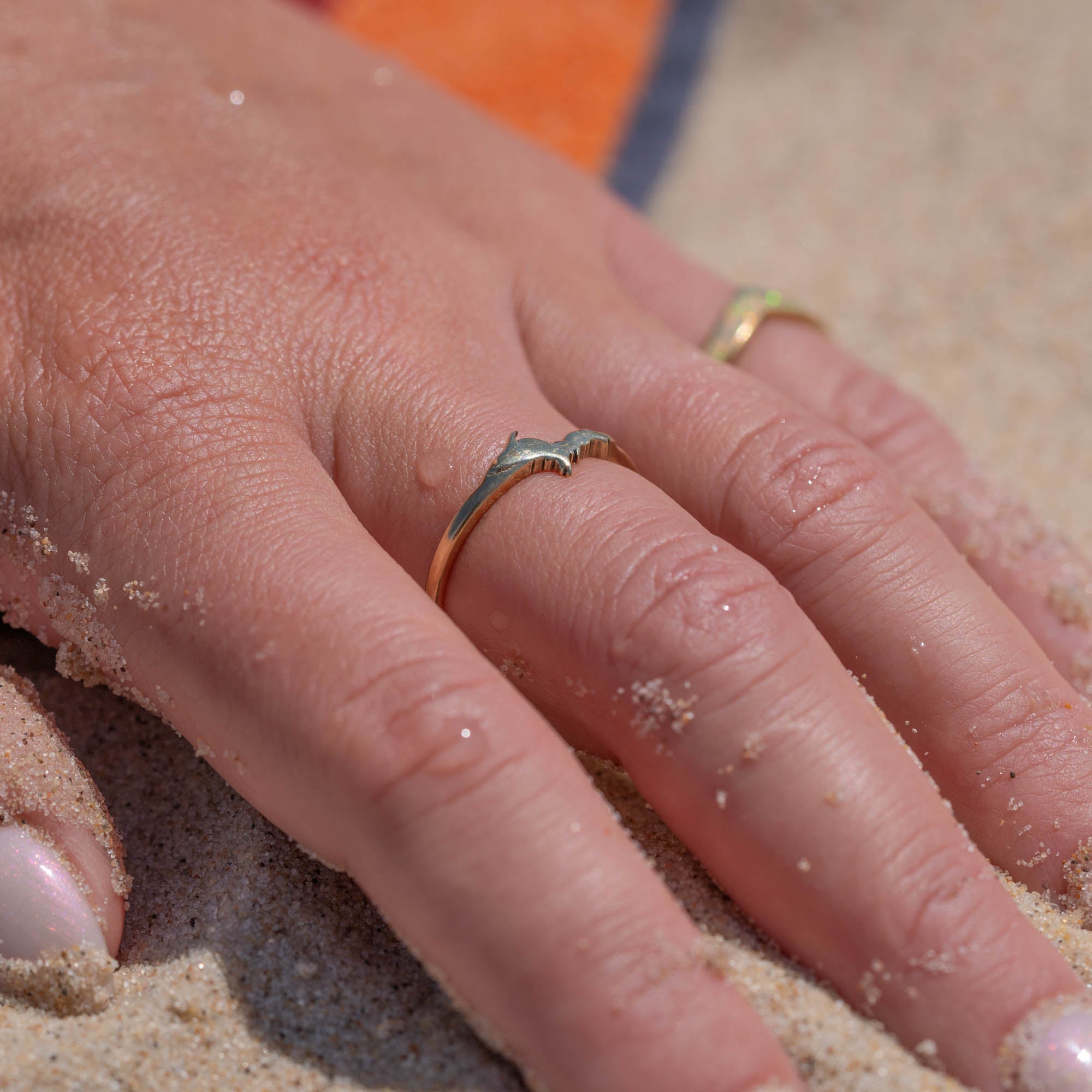 Thin Gold Michigan Upper Peninsula Ring