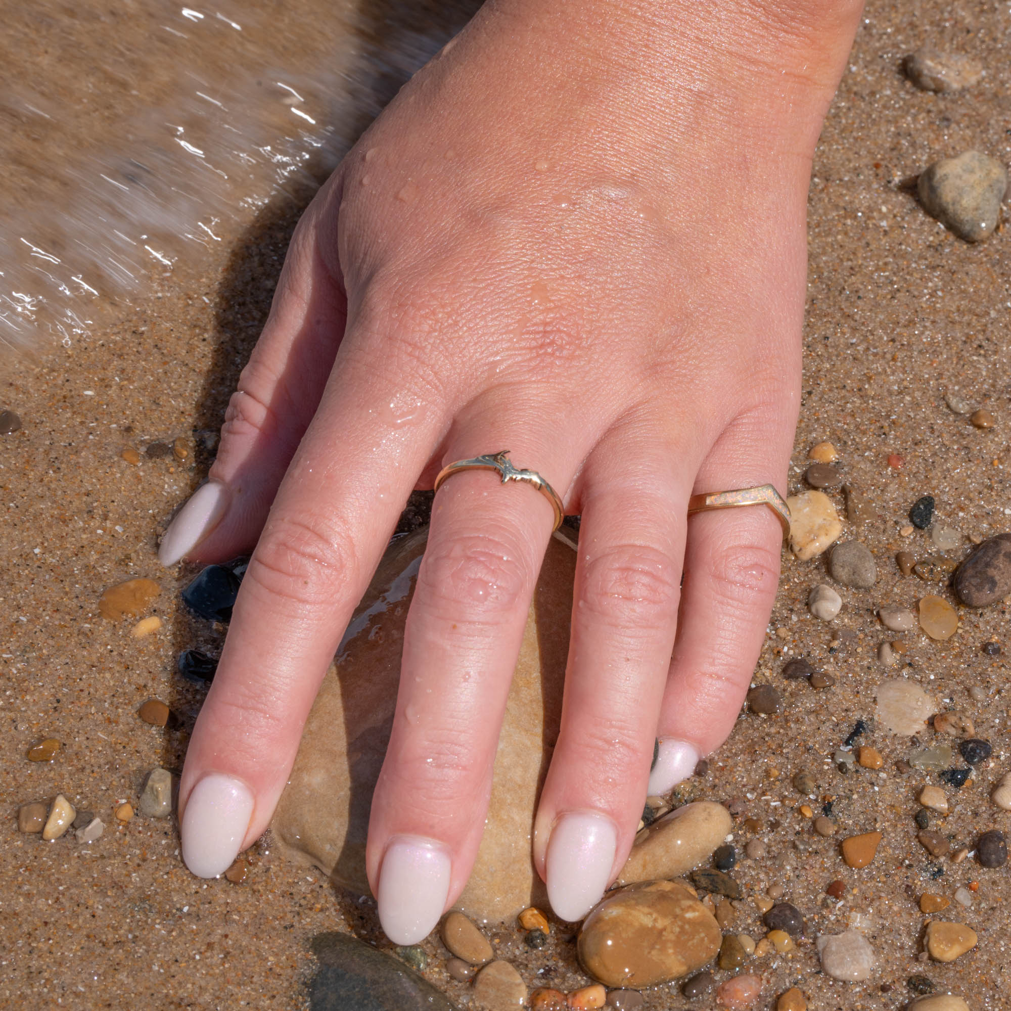 Thin Gold Michigan Upper Peninsula Ring