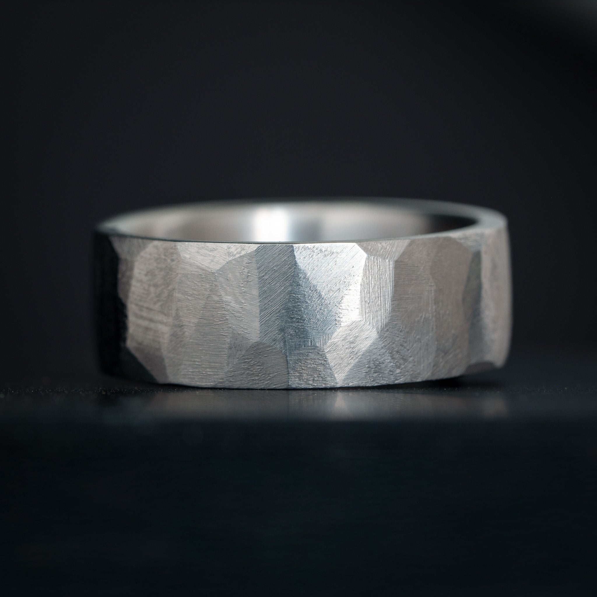 Faceted Titanium Ring