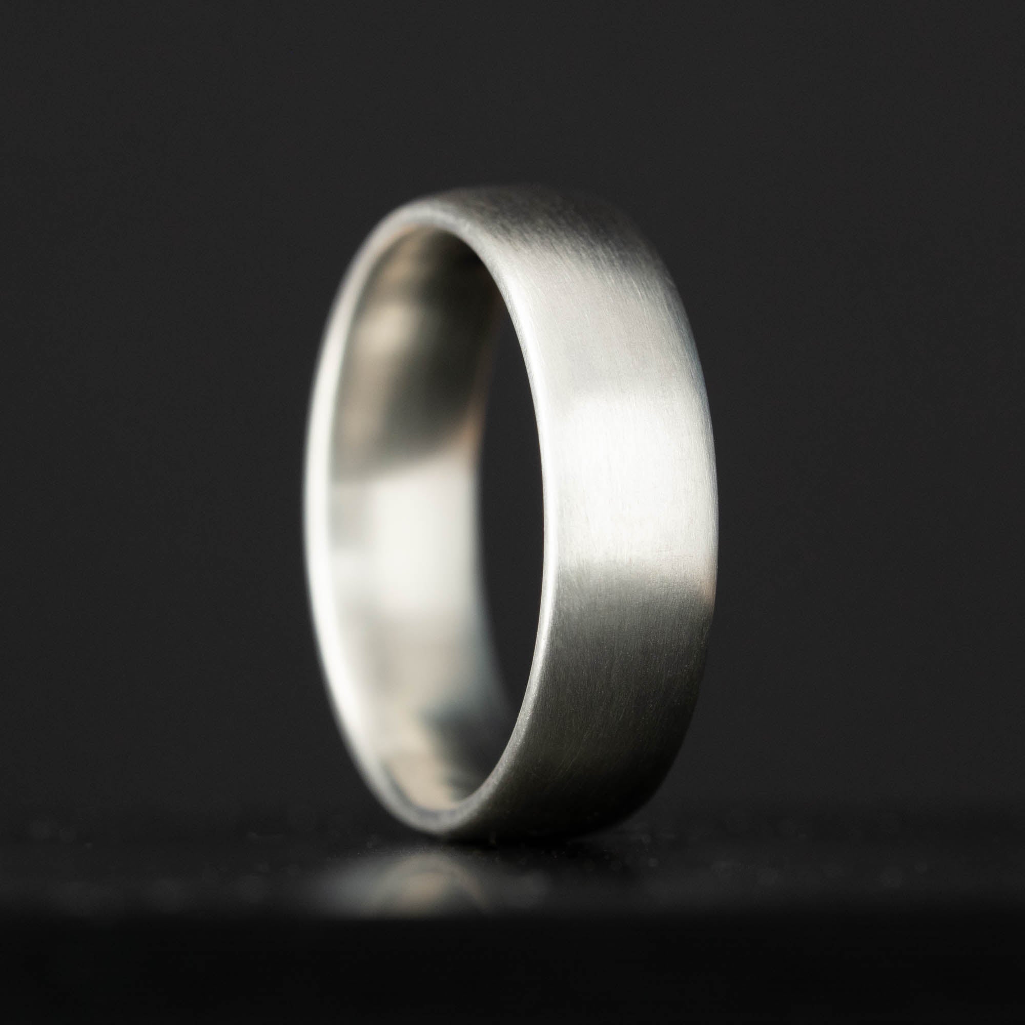 Brushed Silver Ring