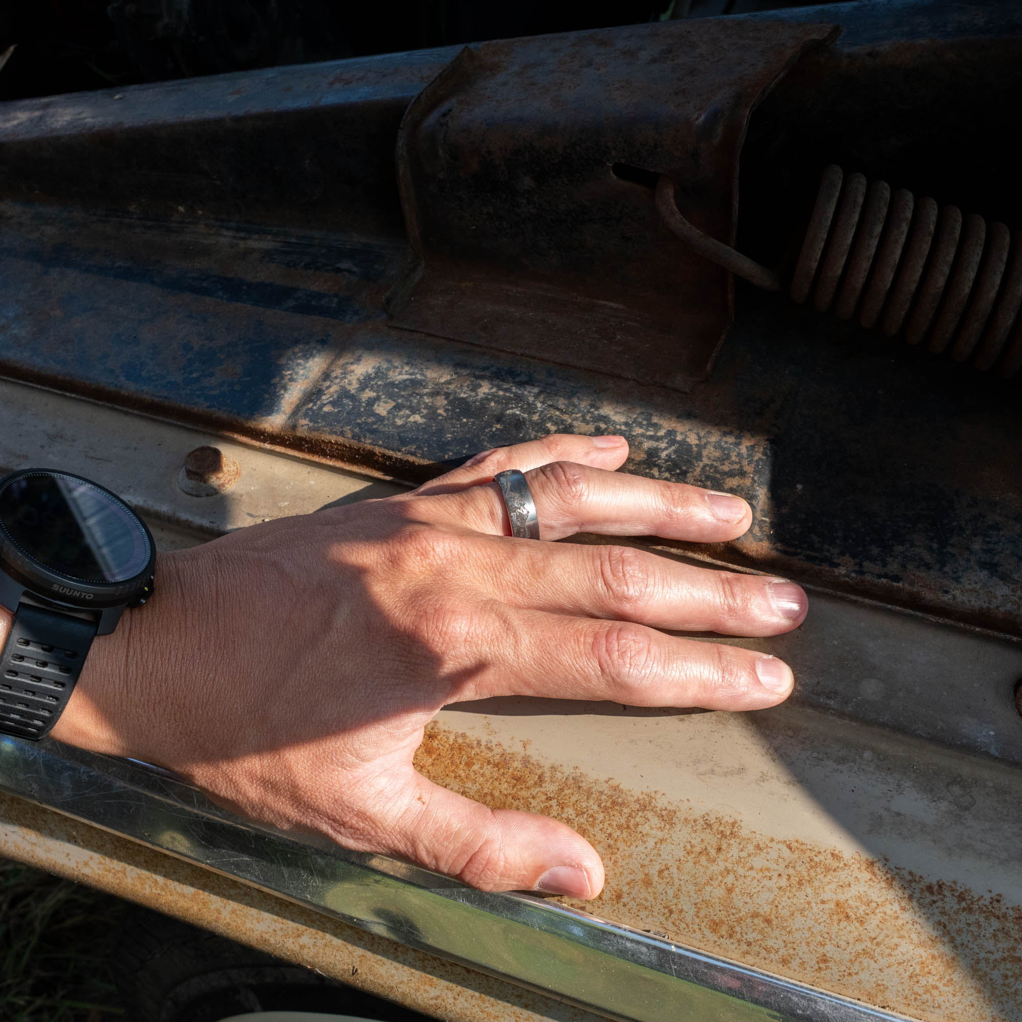 Domed Tungsten Engraved Colorado 14er Ring