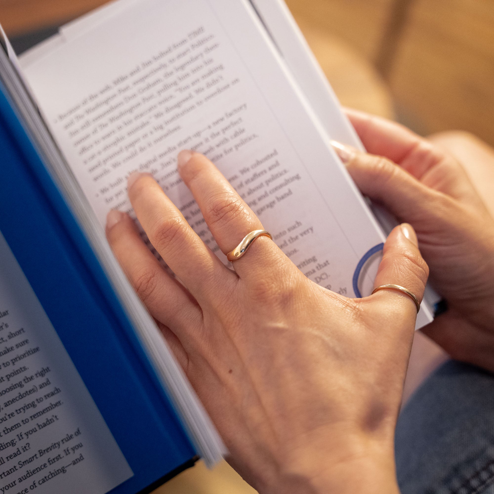 Flowing Gold Ring